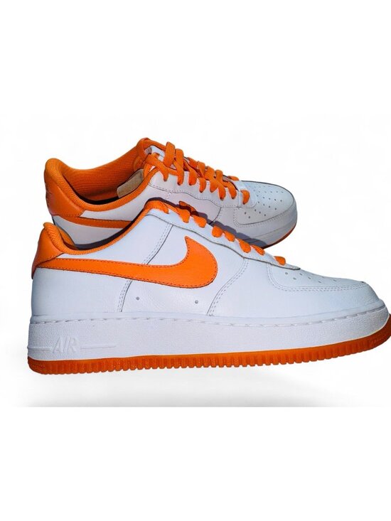 Nike Air Force Other - Nike ID Air Force 1 Low Shoes Safety Orange White Men's Syracuse Custom By You